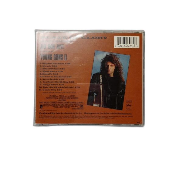 Jon Bon Jovi Blaze of Glory CD 1990 PolyGram Records 042284647328 - Picture 3 of 3